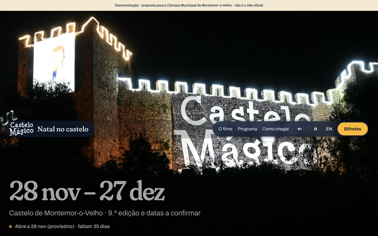 Castelo Mágico website preview