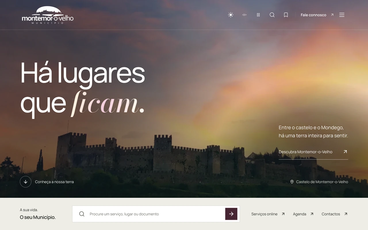 Montemor-o-Velho website preview